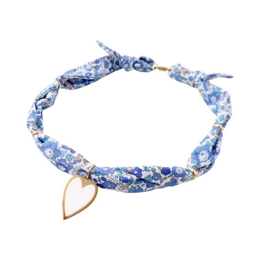 Twilly necklace | Blue bouquet