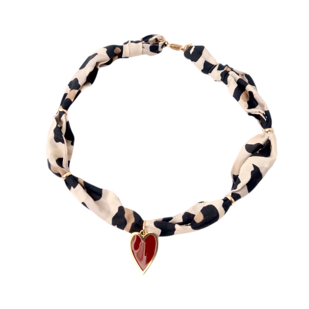 Twilly necklace | Leopard