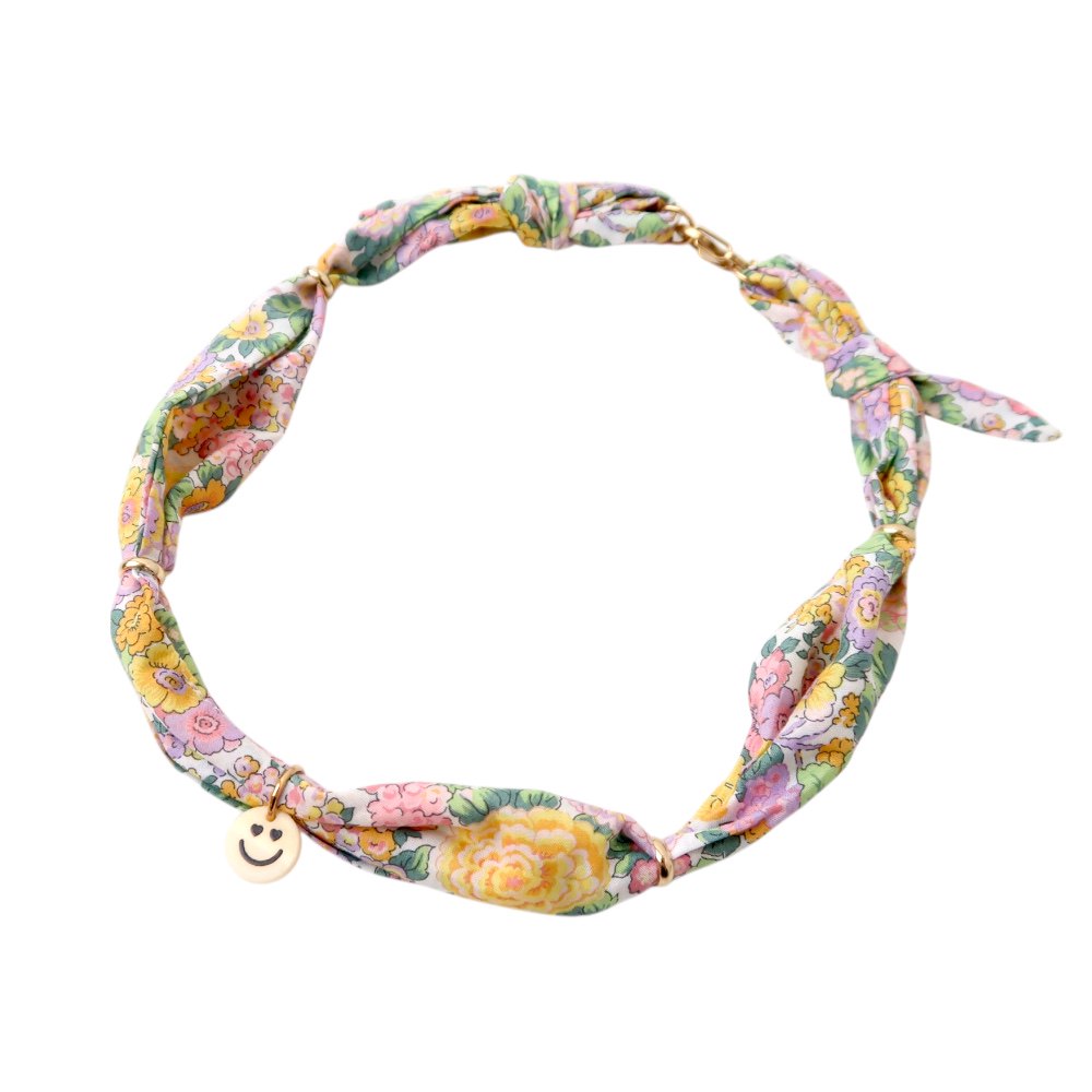 Twilly necklace | Pastel flowers
