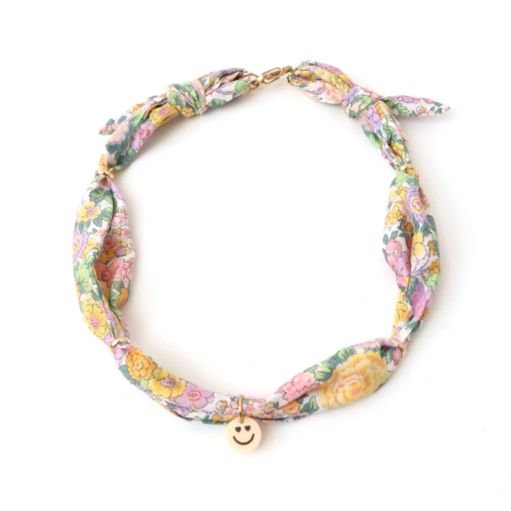 Twilly necklace | Pastel flowers