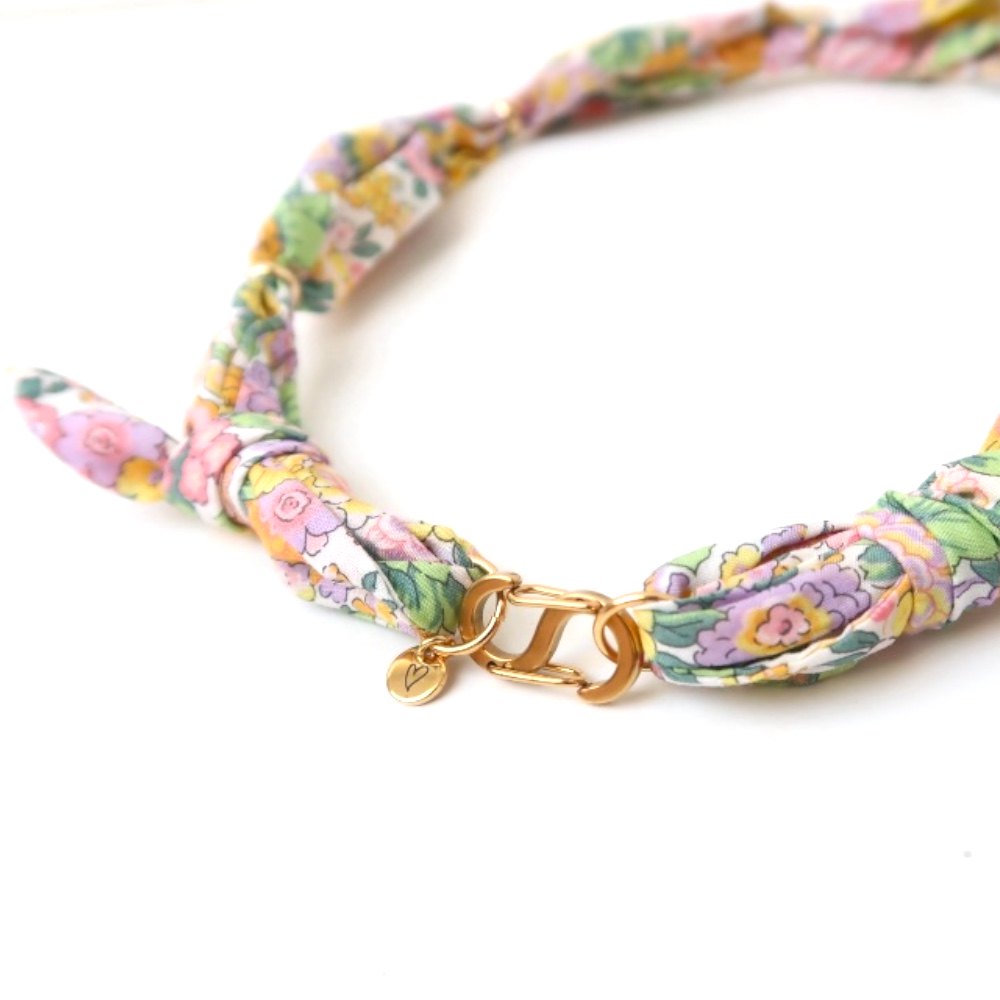 Twilly necklace | Pastel flowers