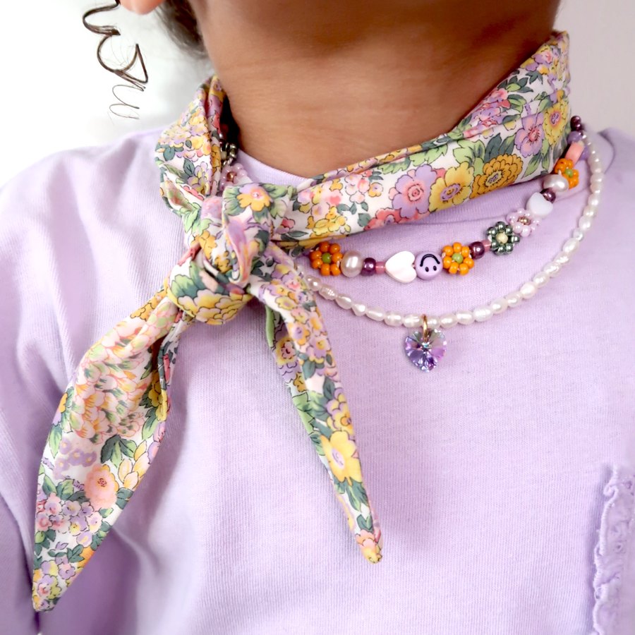 Twilly scarf | Pastel flowers