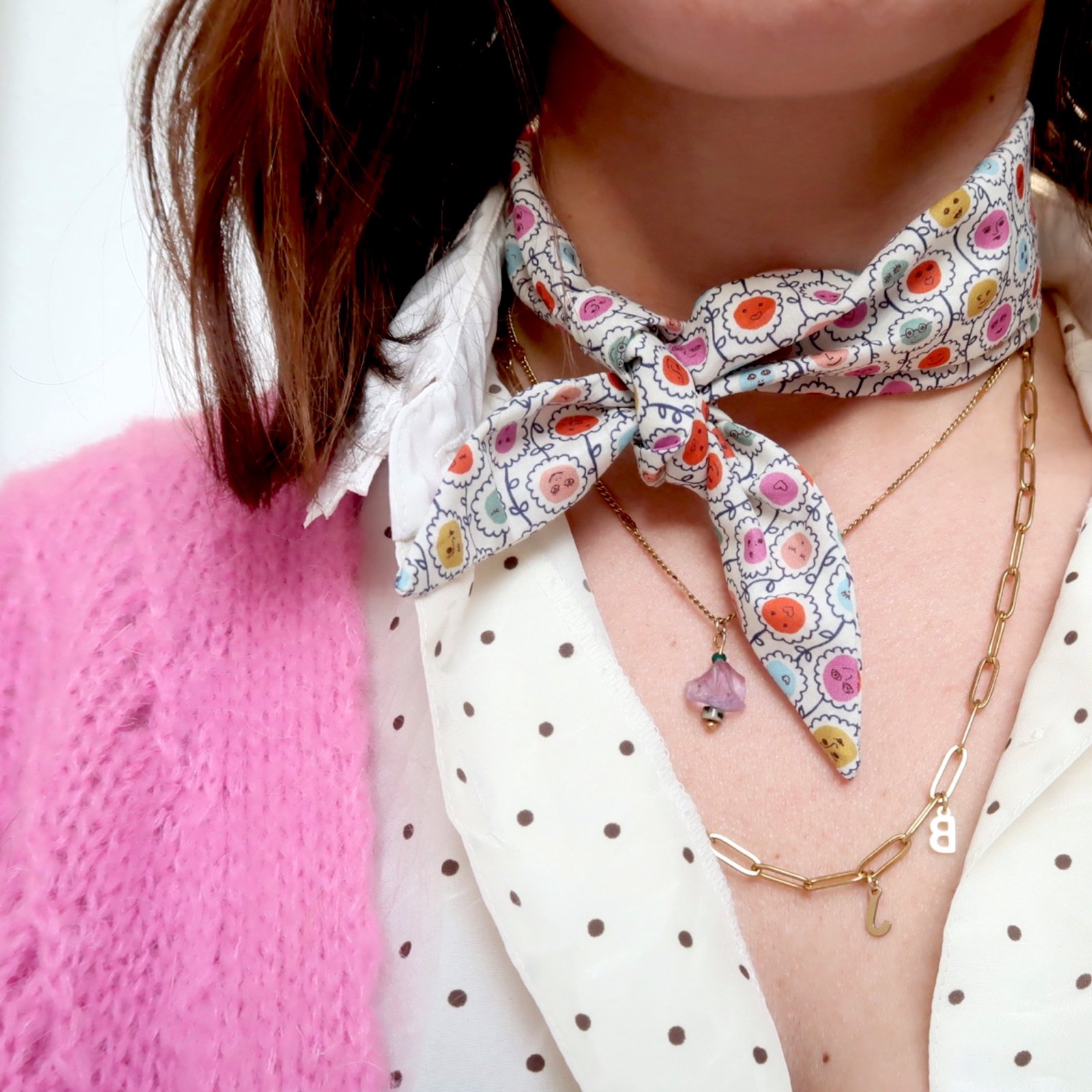 Twilly scarf | Smiley
