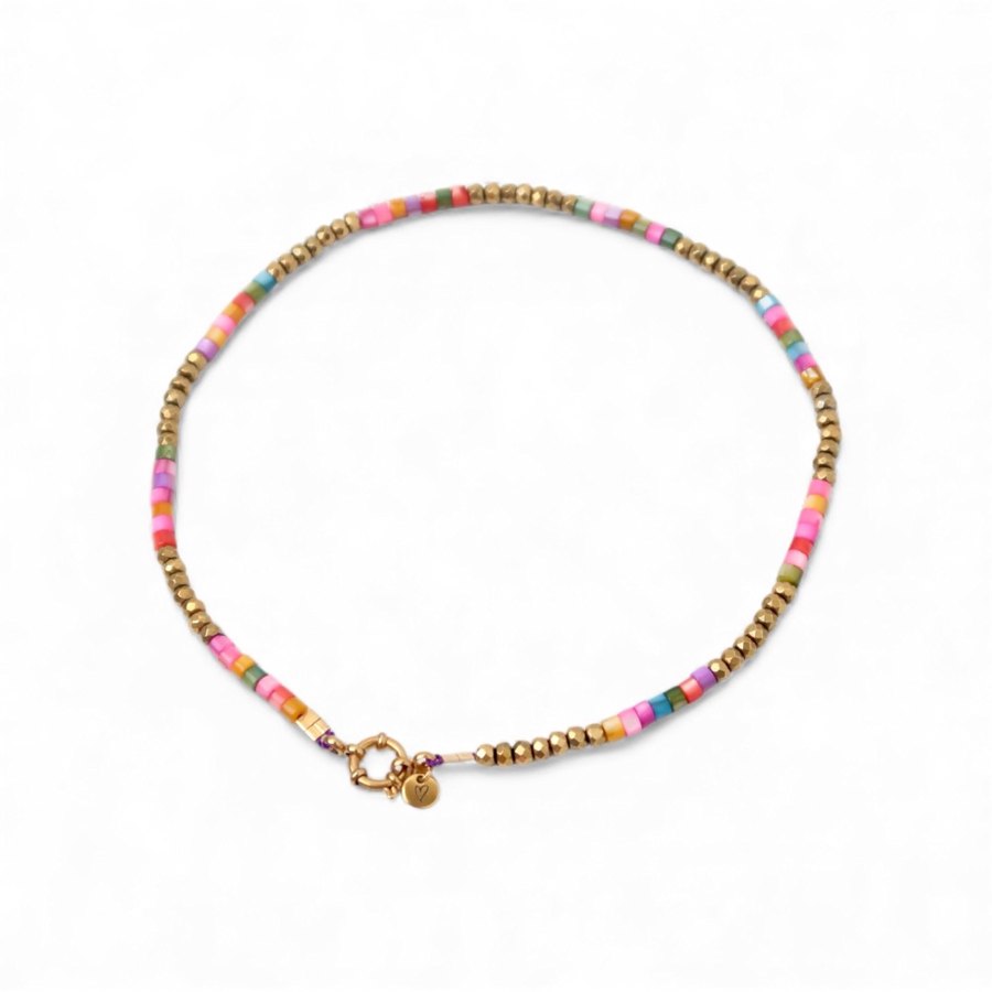 Necklace | Necklace colorful hermatite