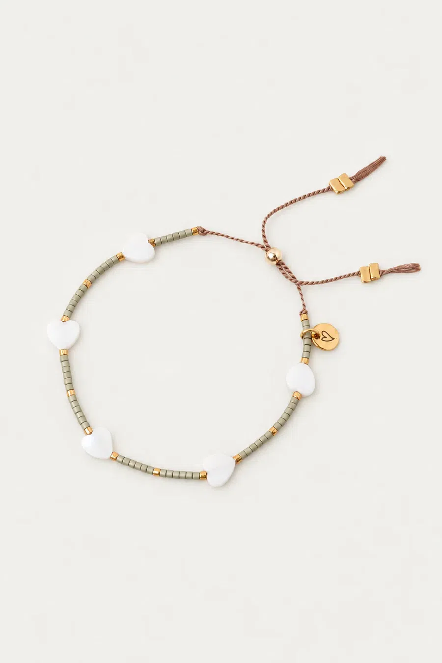 Bracelet/anklet | Hearts green