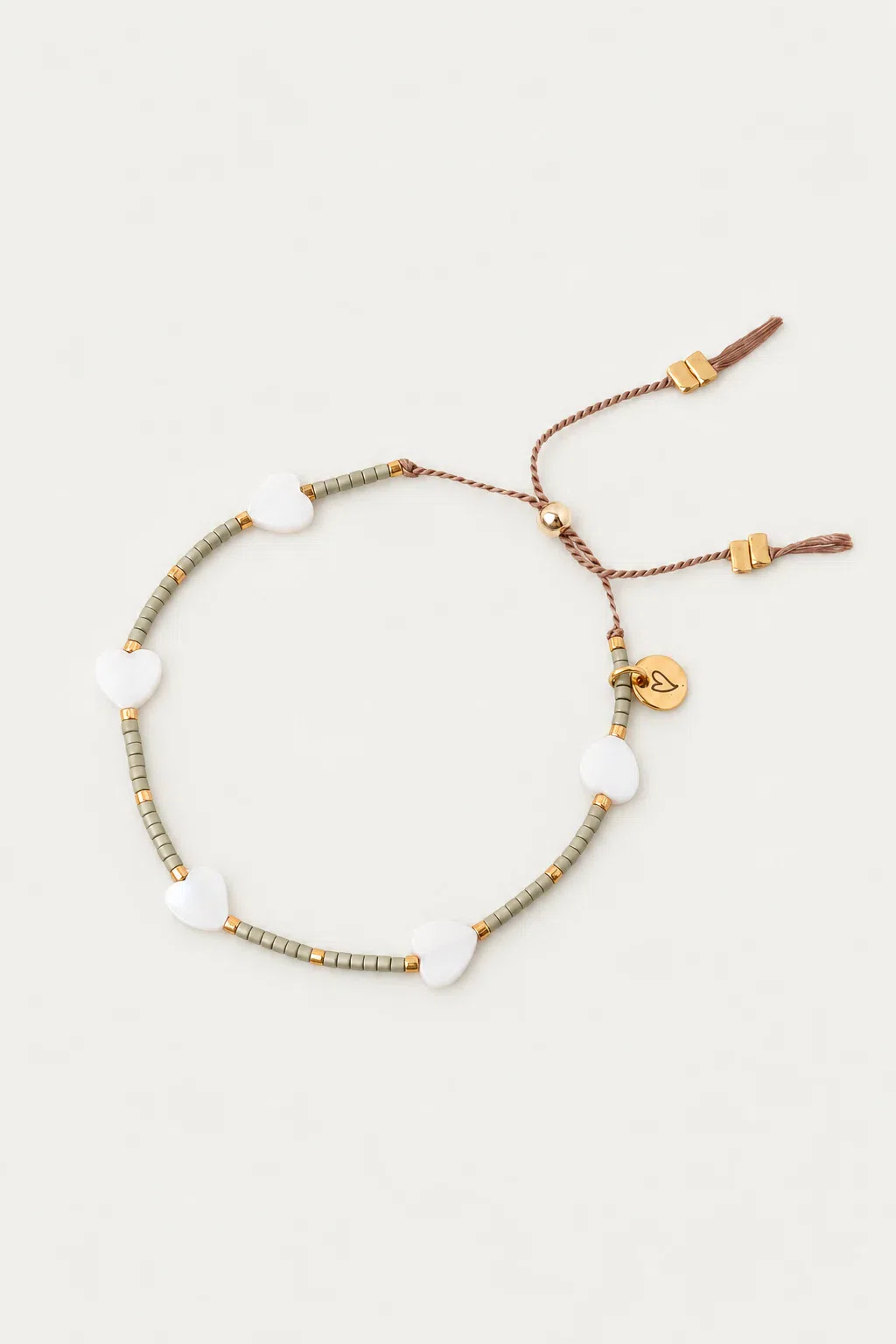Bracelet/anklet | Hearts green