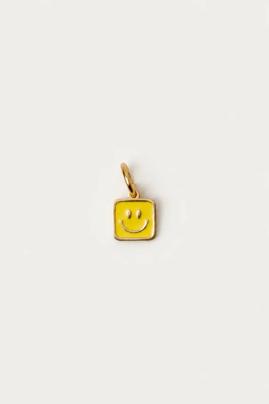 Charm | Square yellow smiley