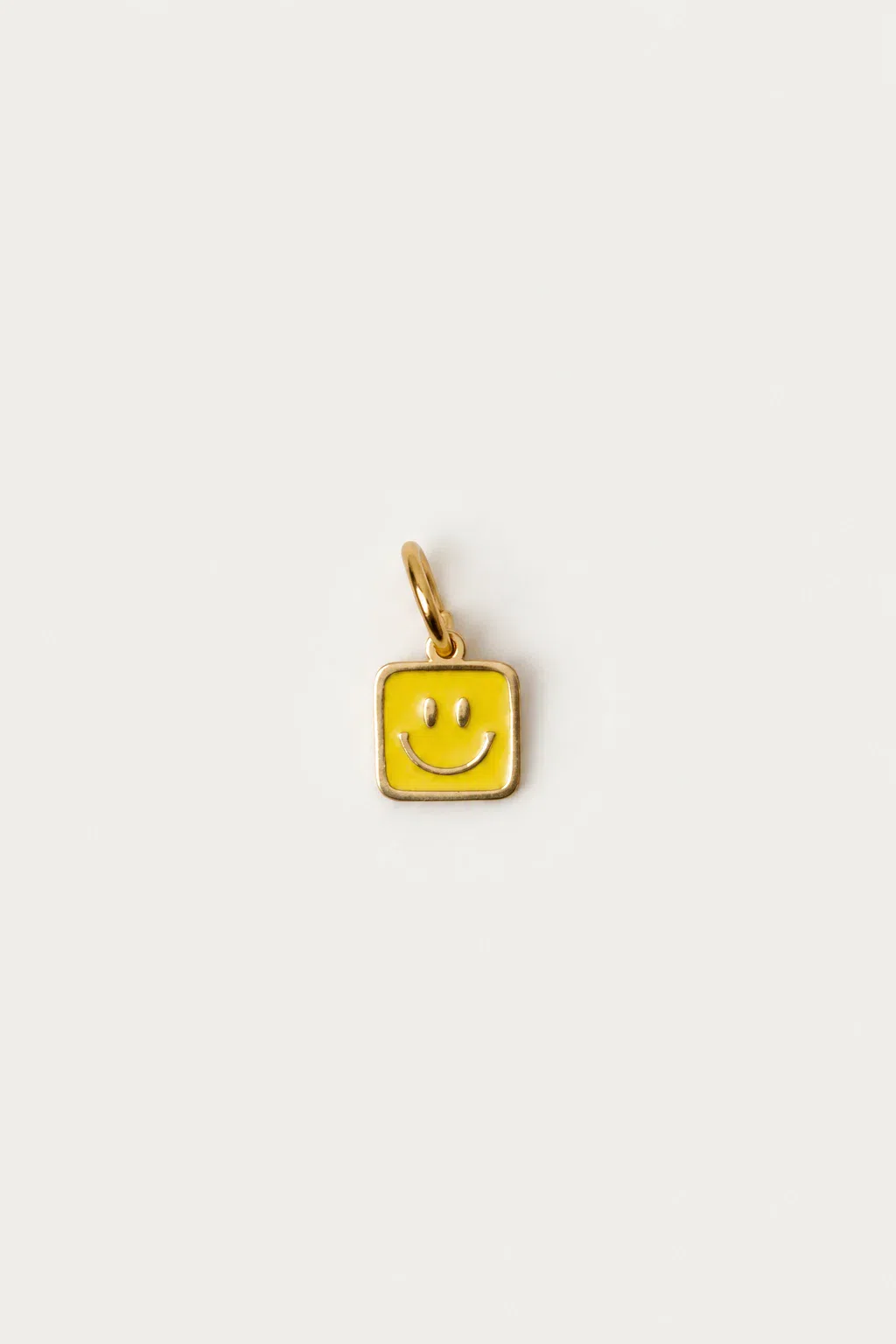 Charm | Square yellow smiley
