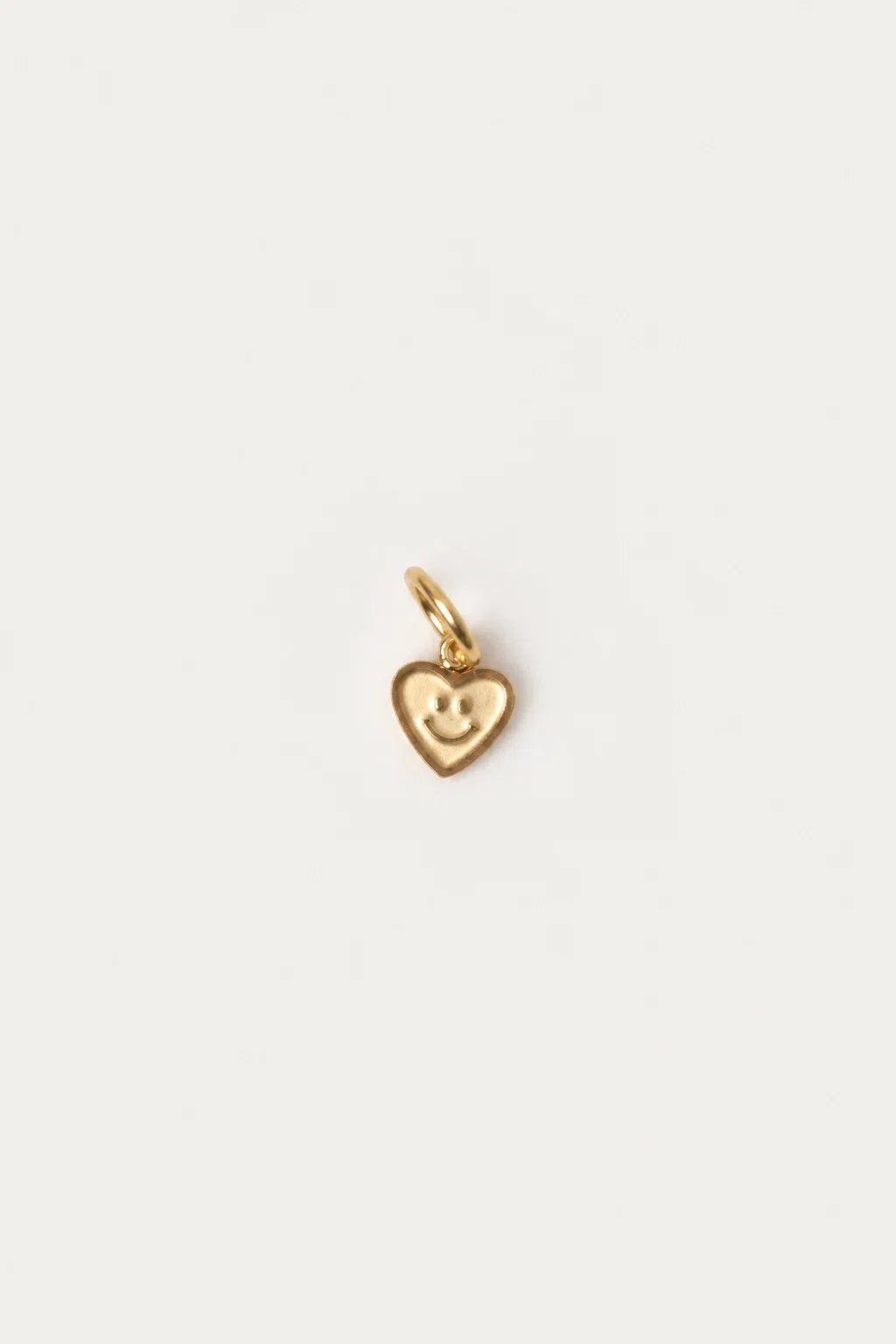 Charm | Gold heart smiley