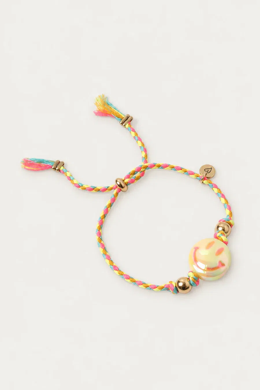 Bracelet | Happy smiley Bright yellow/yellow