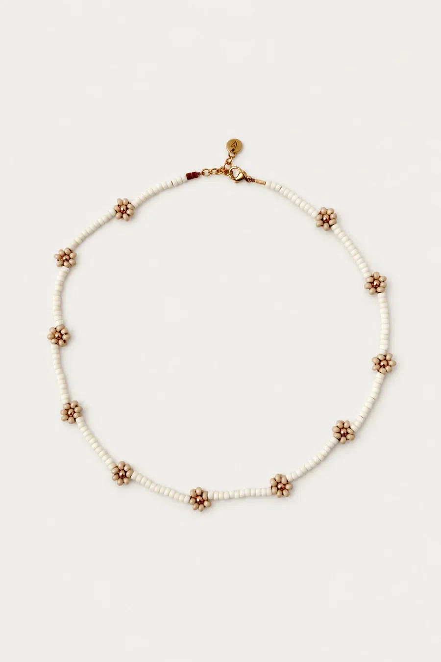 Necklace | Daisy ivory / beige