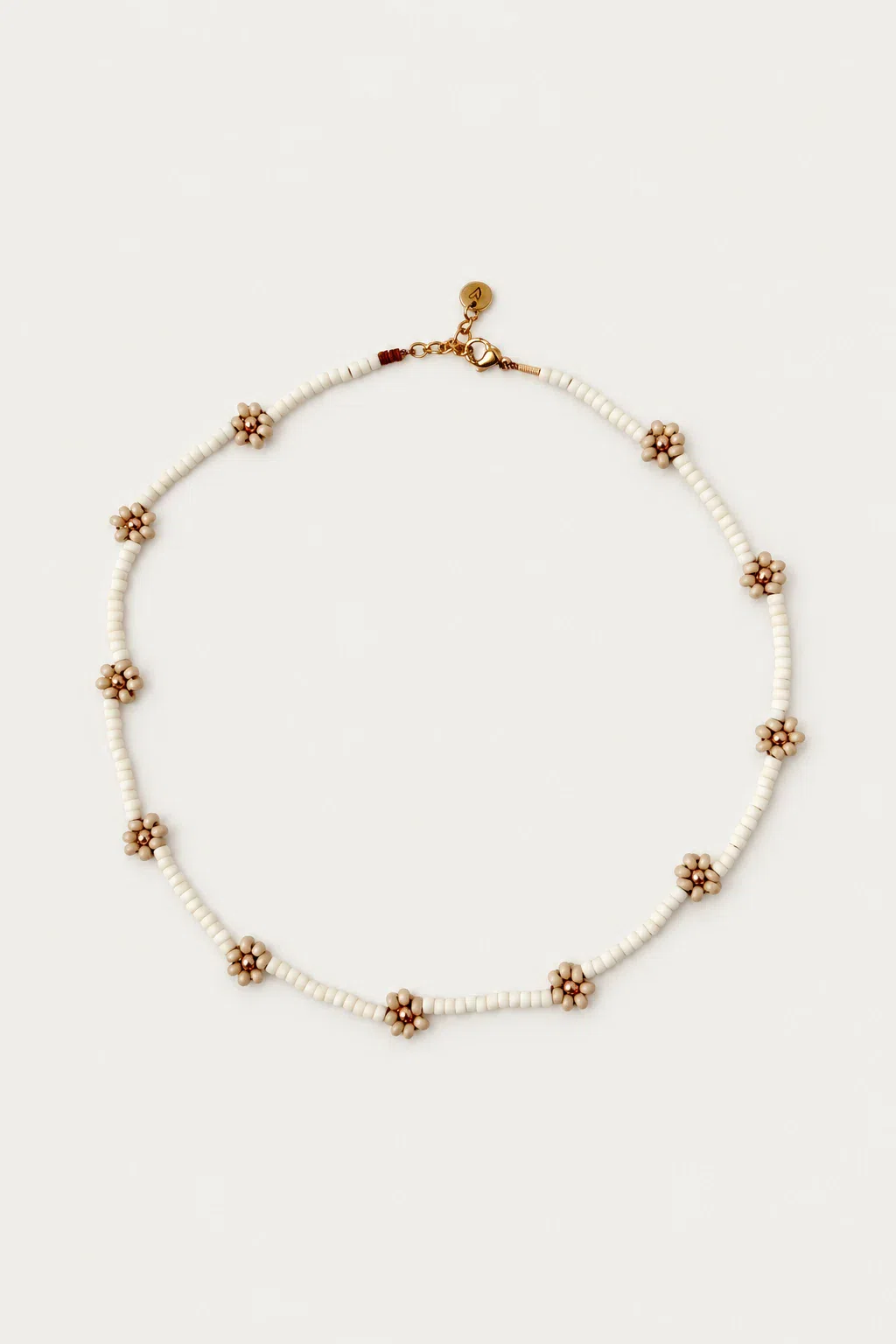 Necklace | Daisy ivory / beige