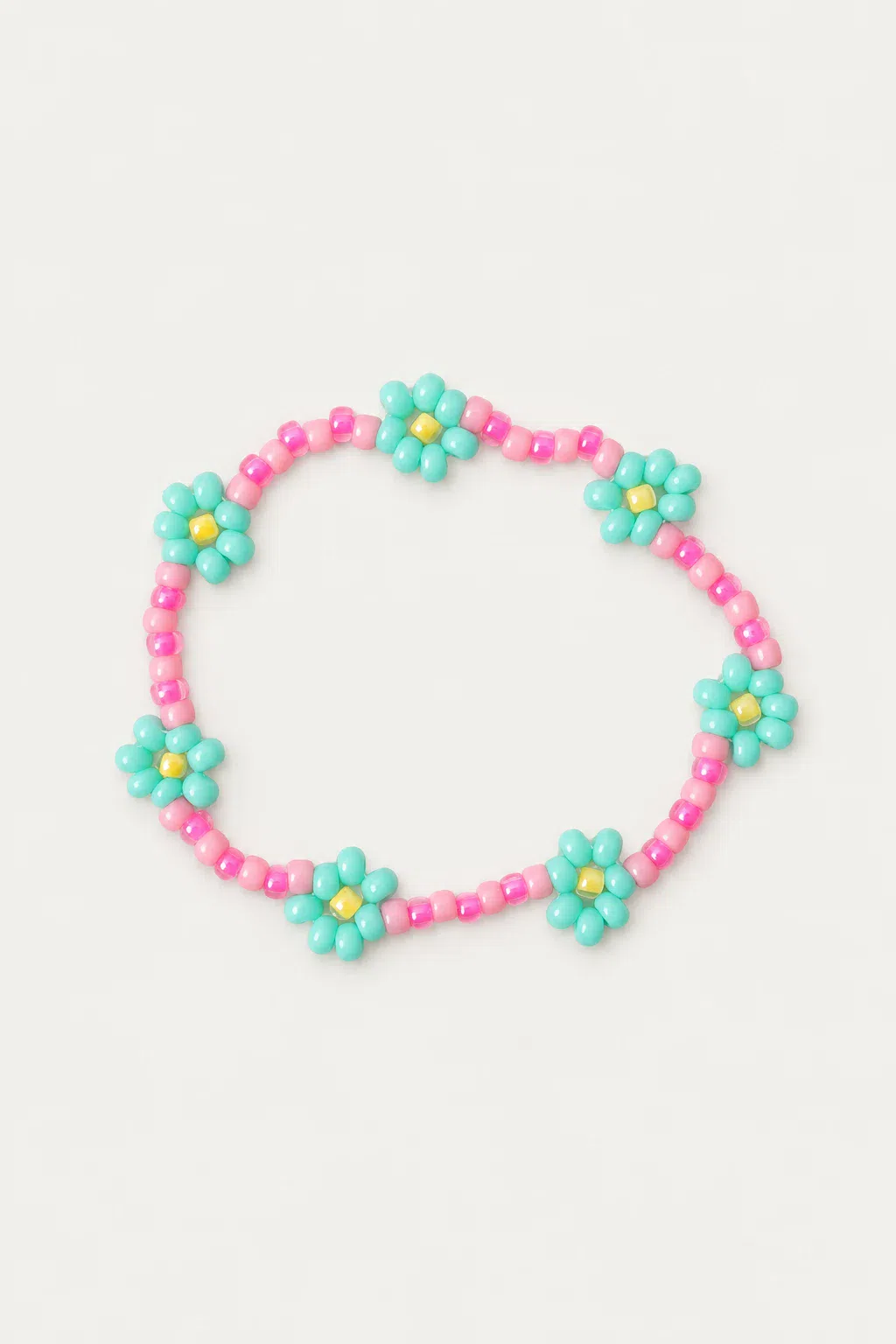 Bracelet |  Daisy luminous pink/ocean blue T1