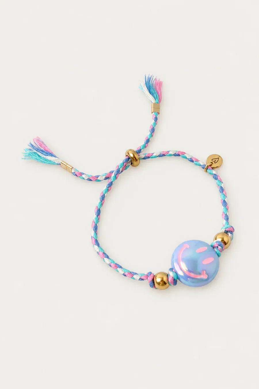 Bracelet | Happy smiley baby blue