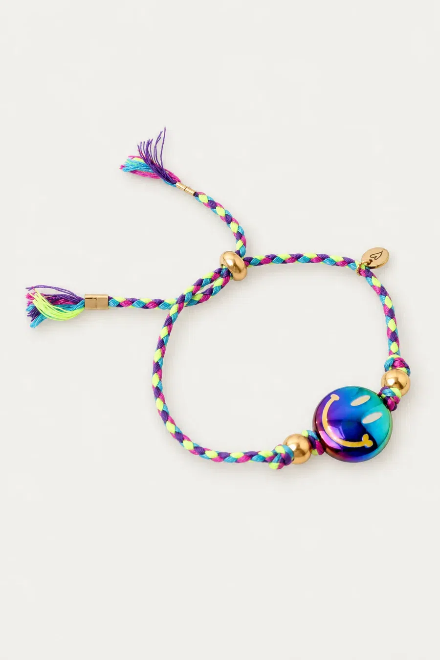 Bracelet | Happy smiley petrol