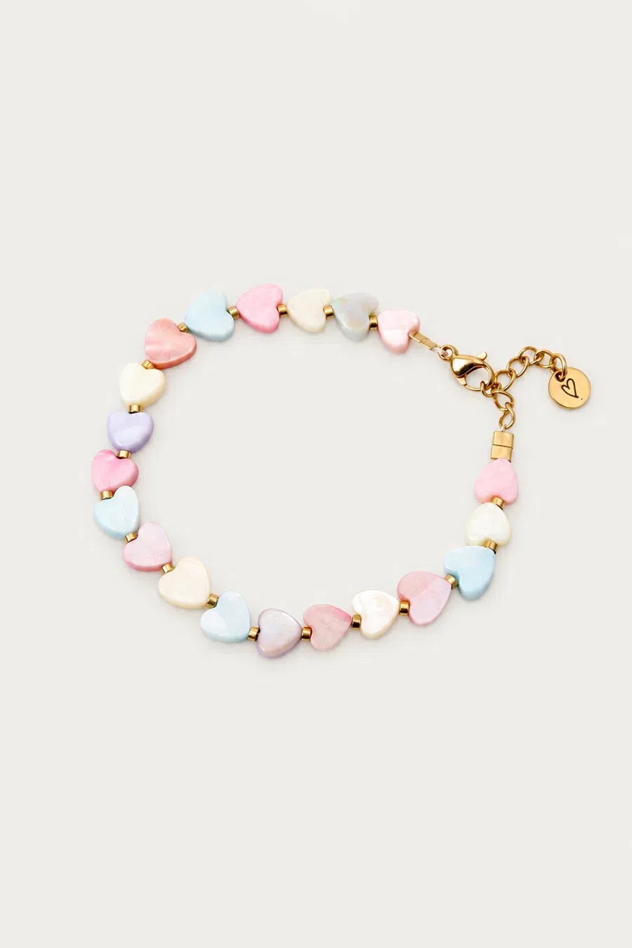 Bracelet | Shell hearts Pastels T3