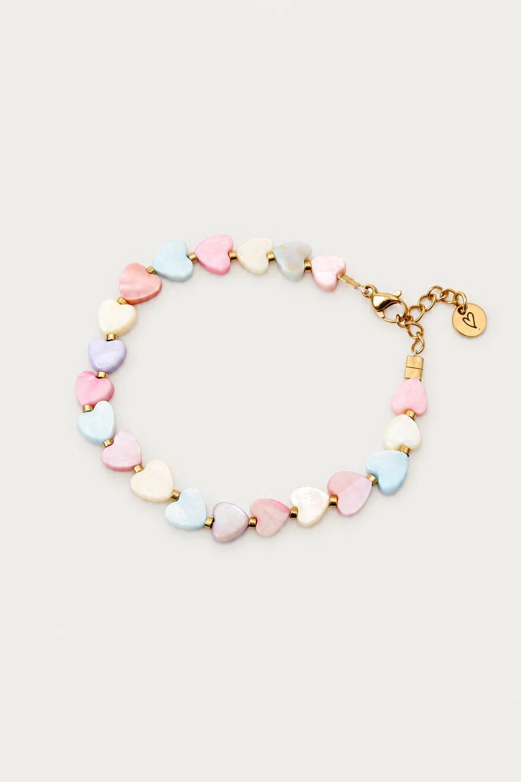 Bracelet | Shell hearts Pastels T3