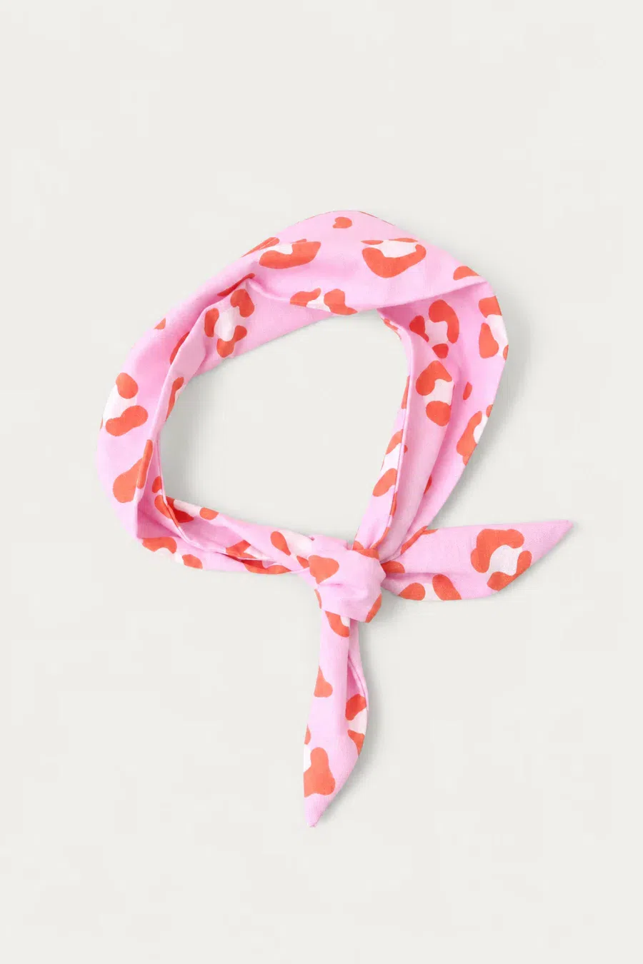 Twilly scarf | Pink leopard