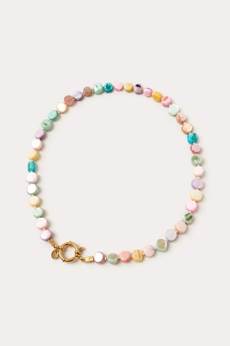 Necklace | Necklace shell cube pastel