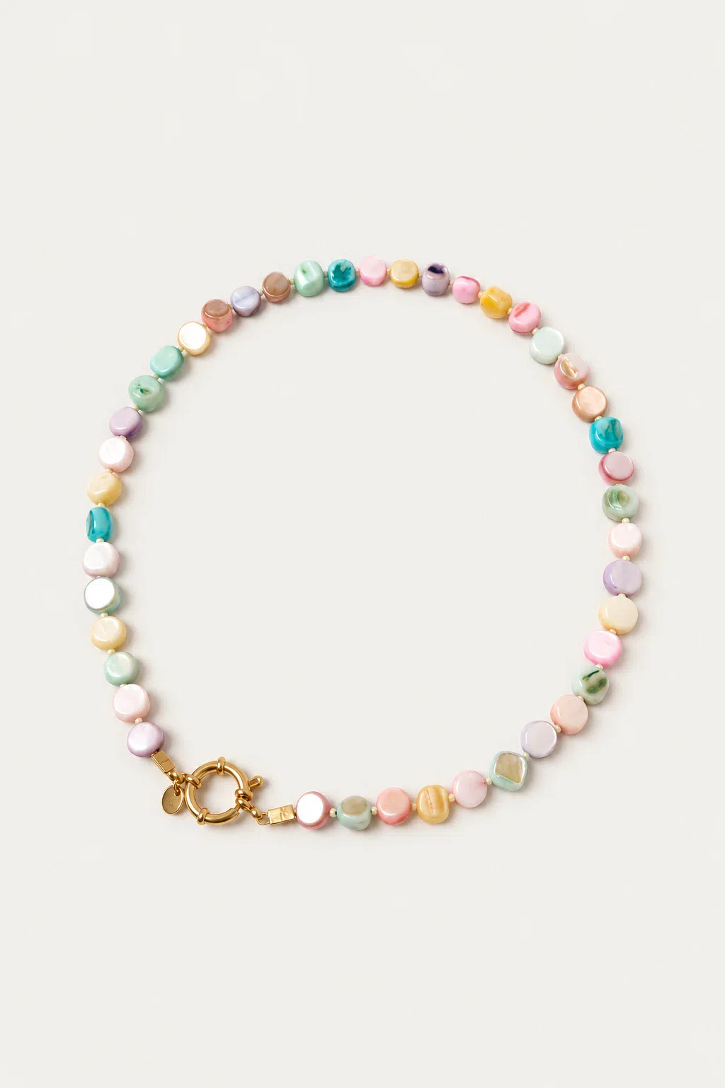 Necklace | Necklace shell cube pastel