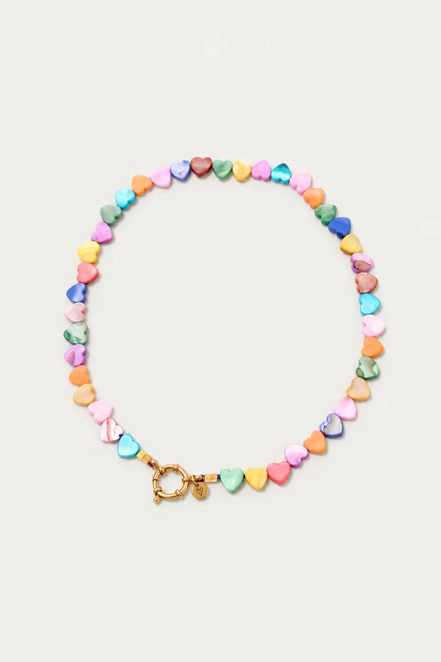 Necklace | Necklace seashelly Big hearts