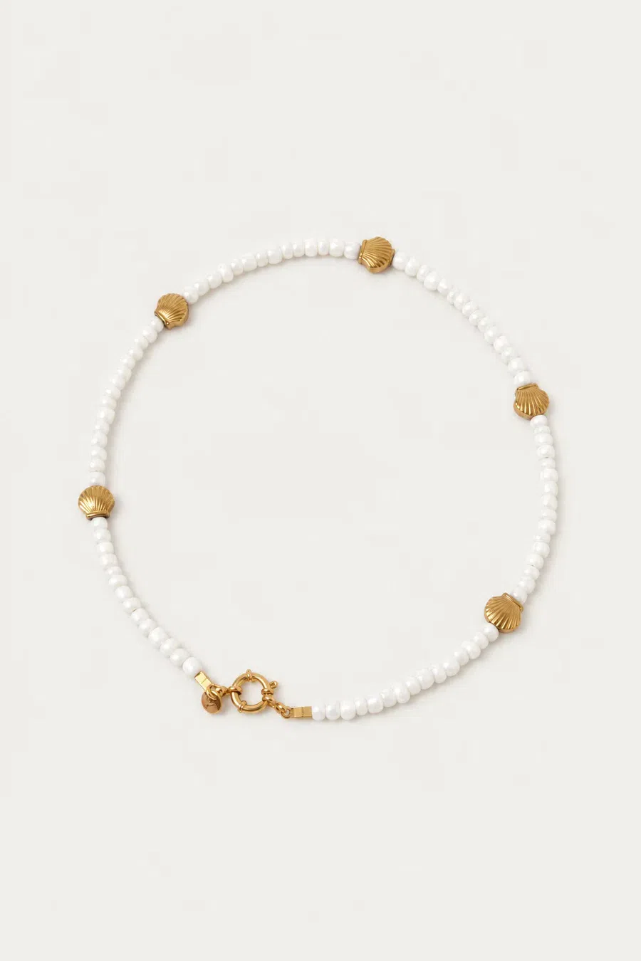 Necklace | Necklace shortie shell white