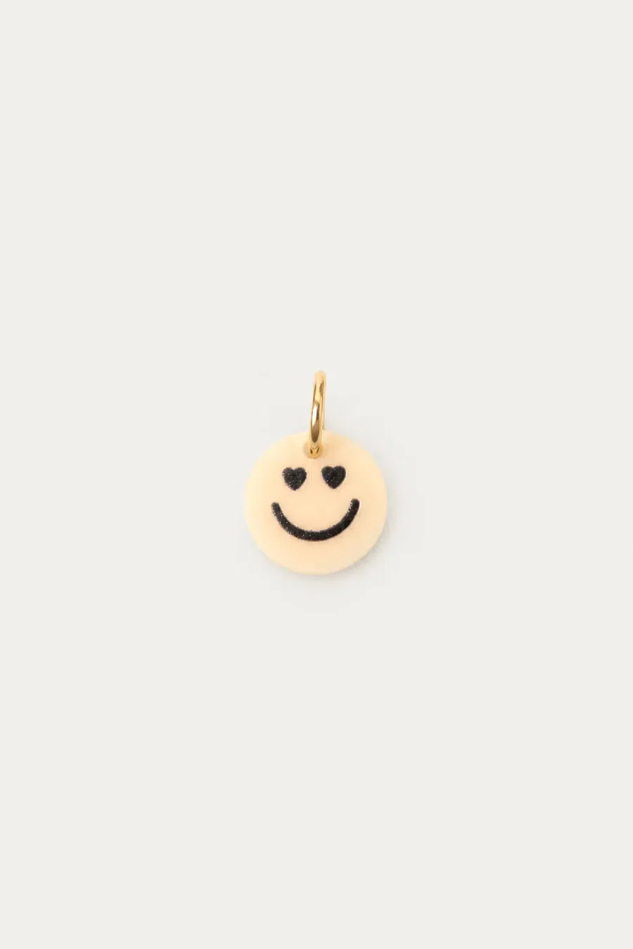 Charm | Smiley resin light yellow