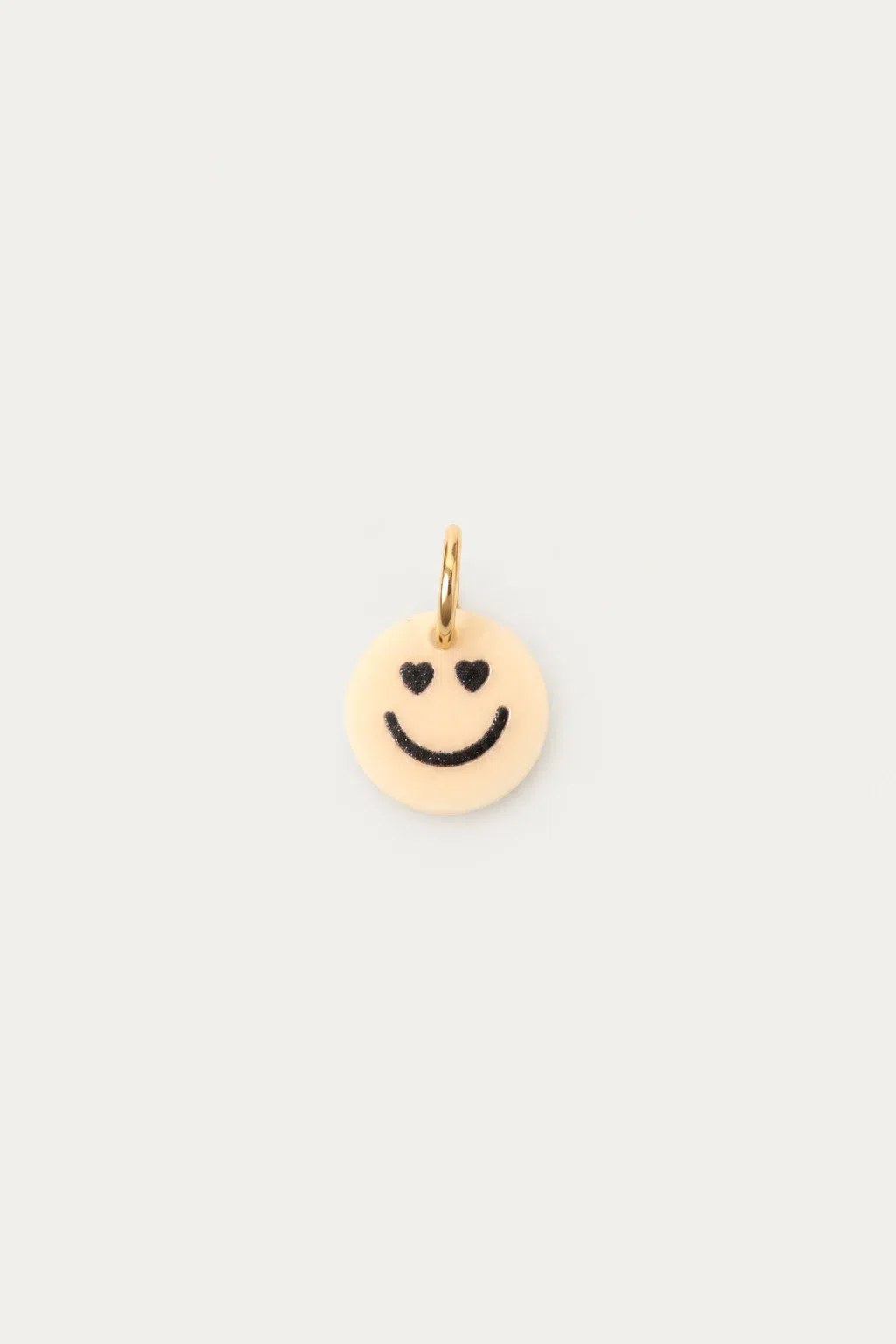 Charm | Smiley resin light yellow
