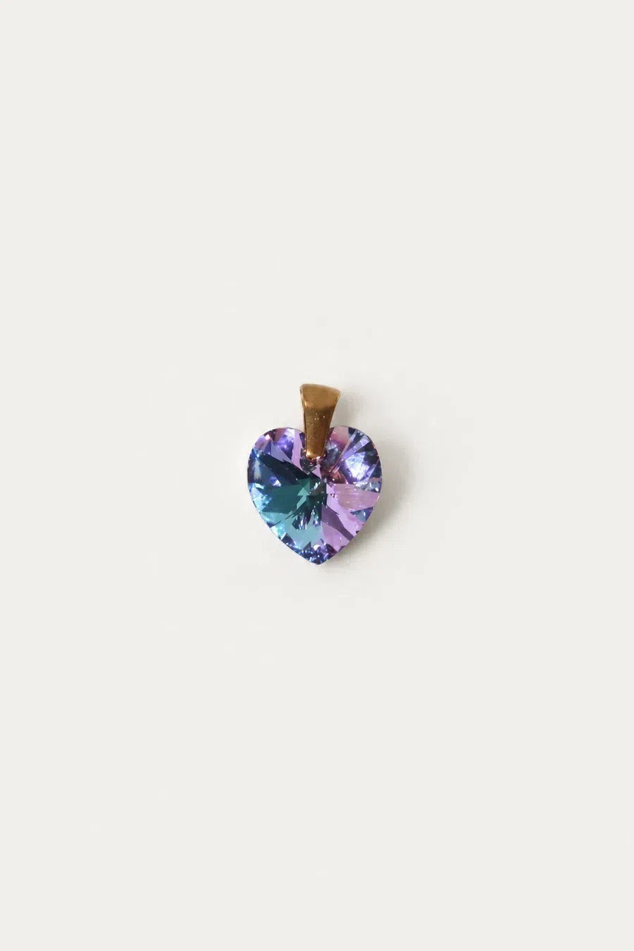 Charm | Swarovski heart amethyst 14 mm