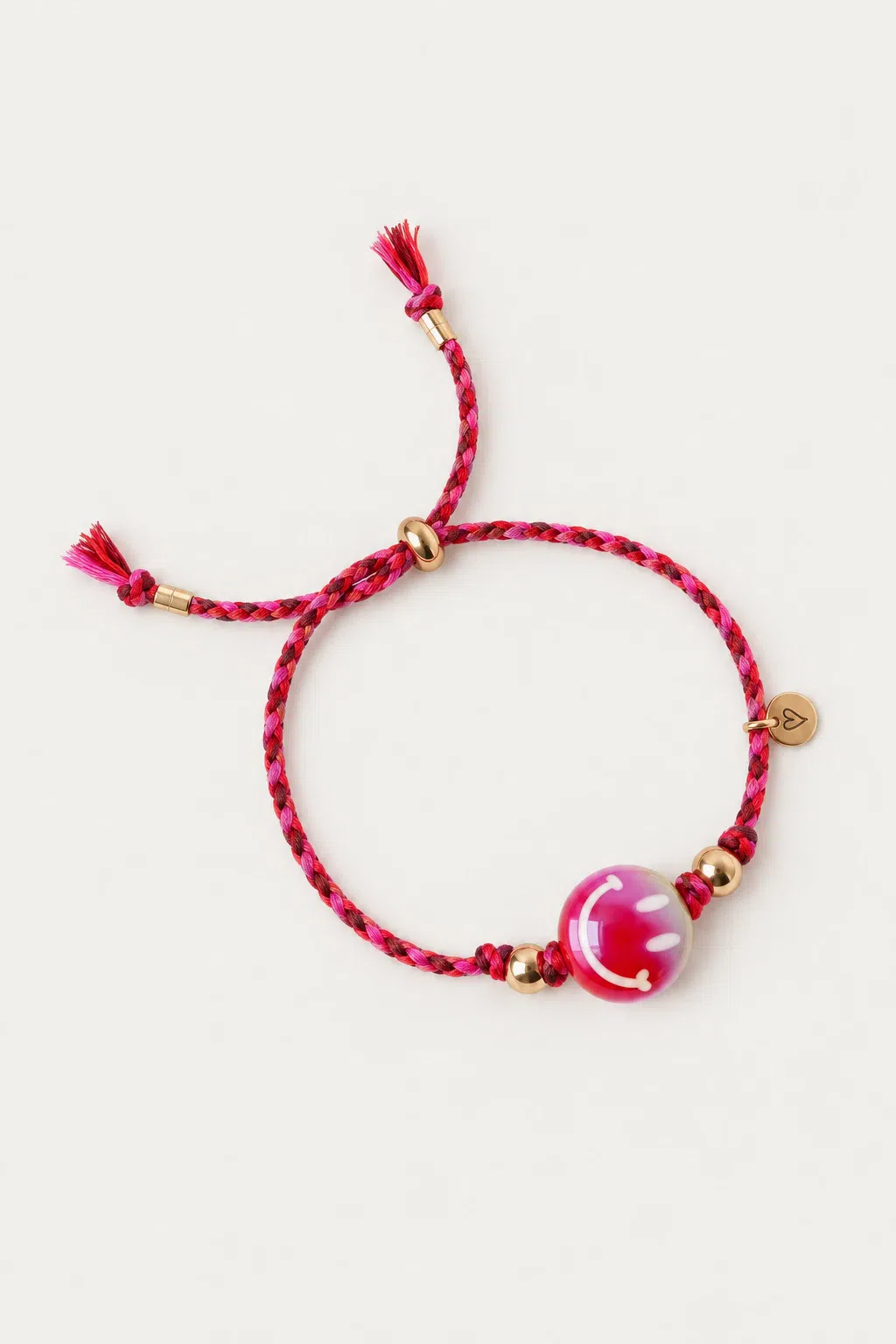 Bracelet | Happy smiley red