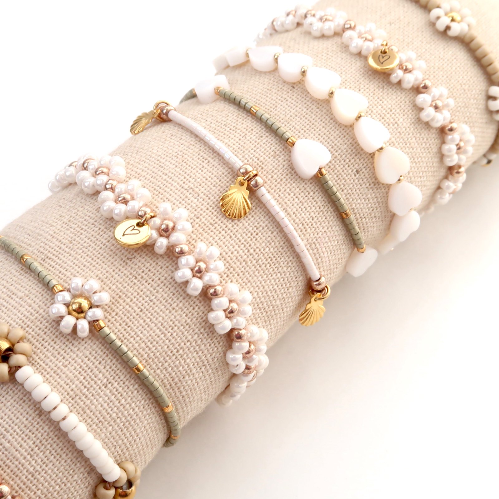 Bracelet/anklet | Daisy white