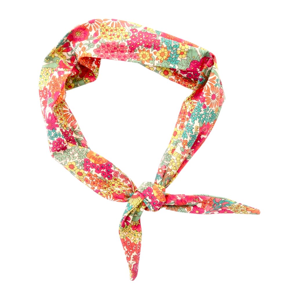 Twilly scarf | Coral flowers